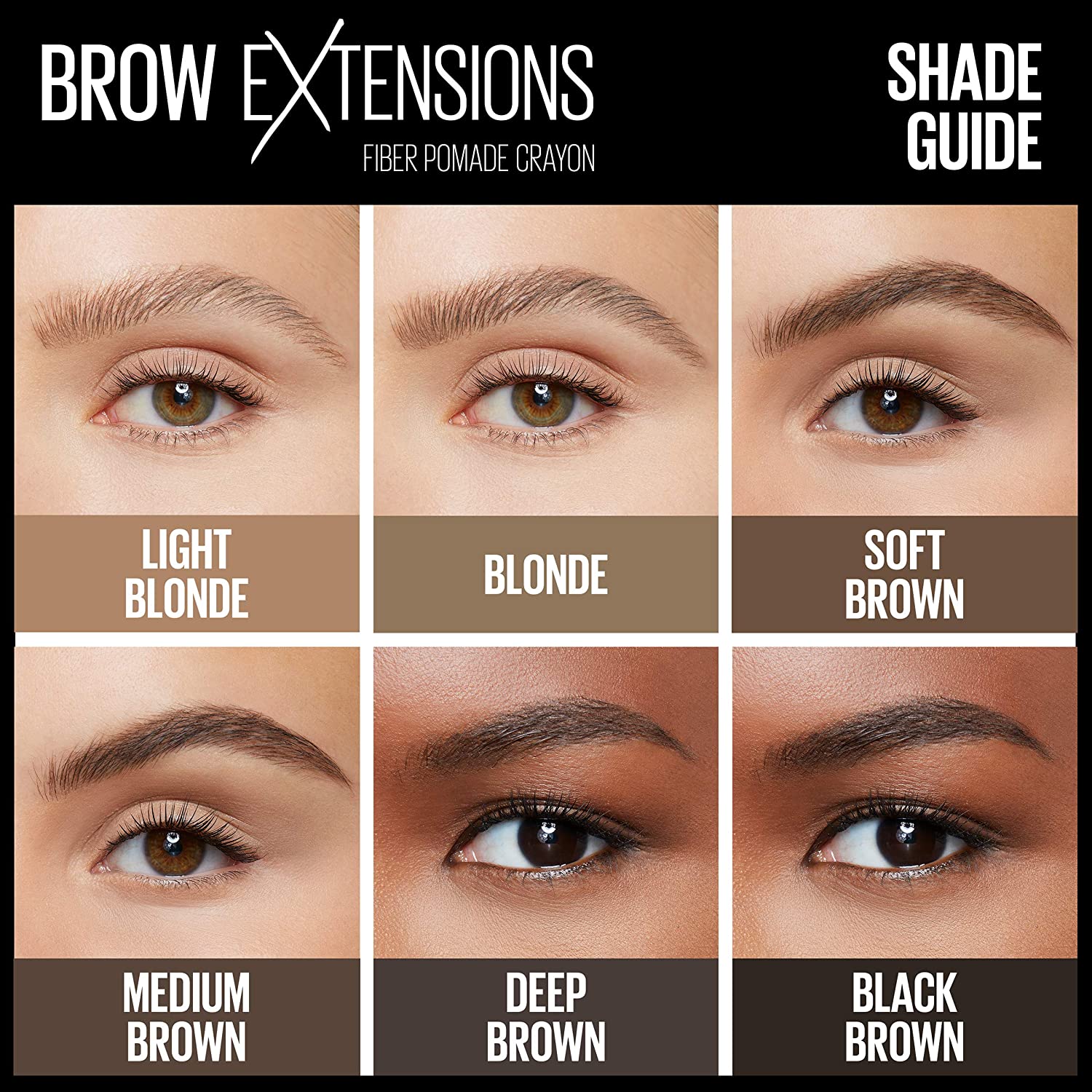 Maybelline Brow Extensions Fiber Pomade Crayon Eyebrow Makeup, Soft Brown, 1 Count - Image 5